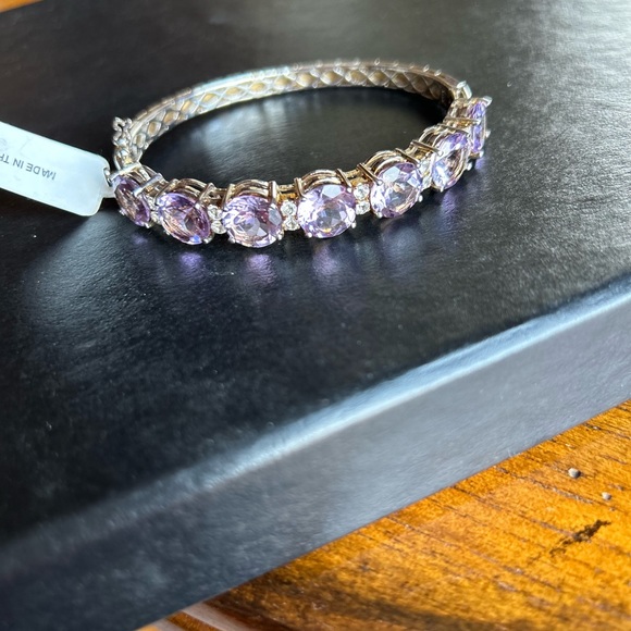 Rose De France Amethyst Bangle - Picture 2 of 5